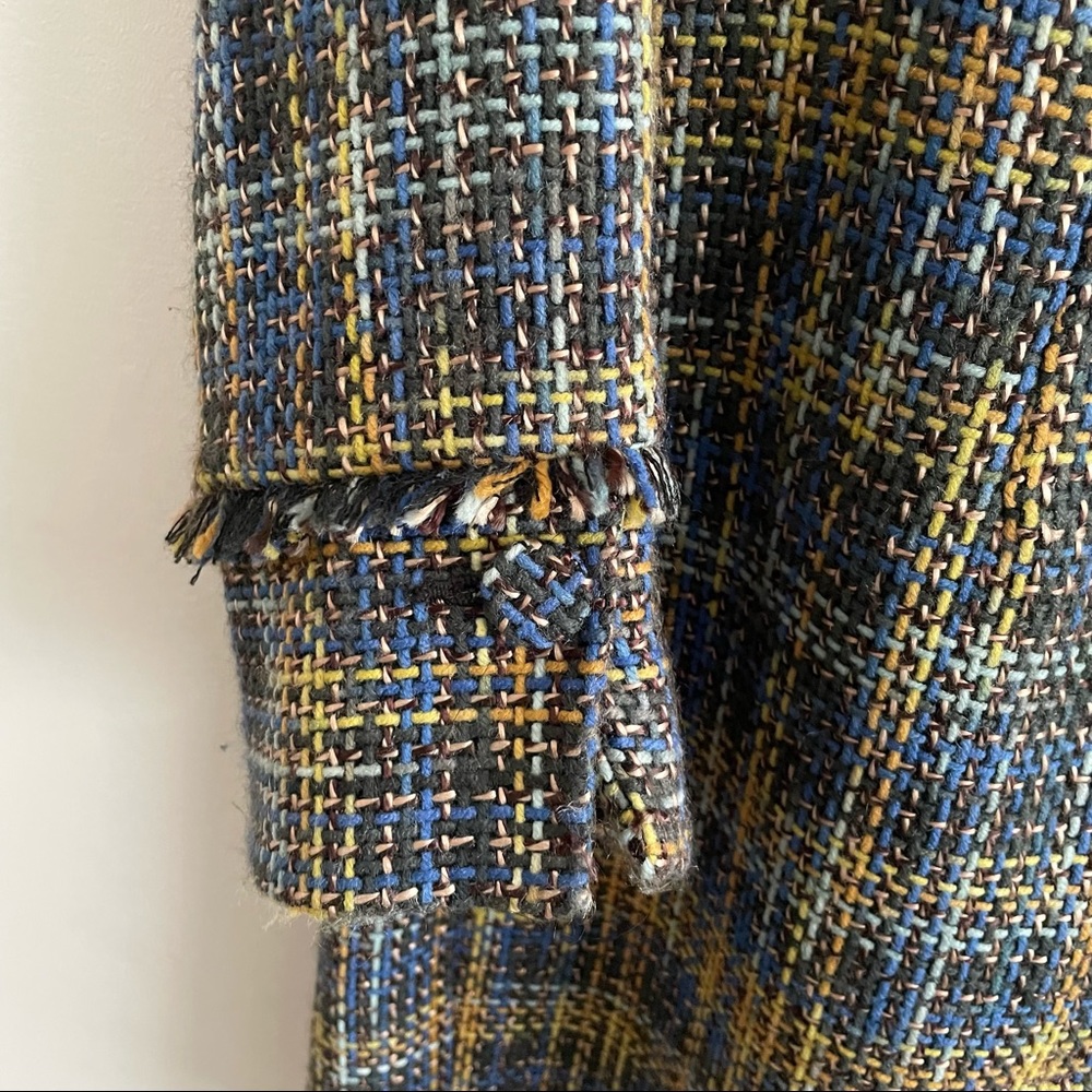 True Meaning Plaid Fringe Coat - Picture 7 of 9